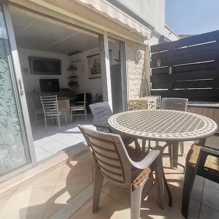 5039 - Cap D'agde Joli T3 Parking Piscine Clim Et Wifi Rez De Chaussee * 阿格德