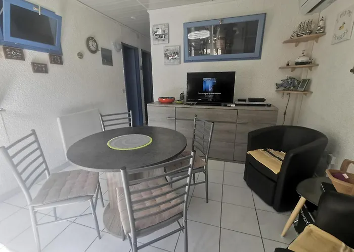 5039 - Cap D'agde Joli T3 Parking Piscine Clim Et Wifi Rez De Chaussee 公寓 *